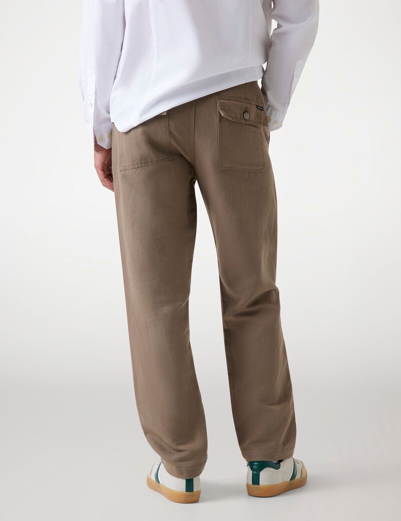 بنطلون مريح من مزيج الكتان