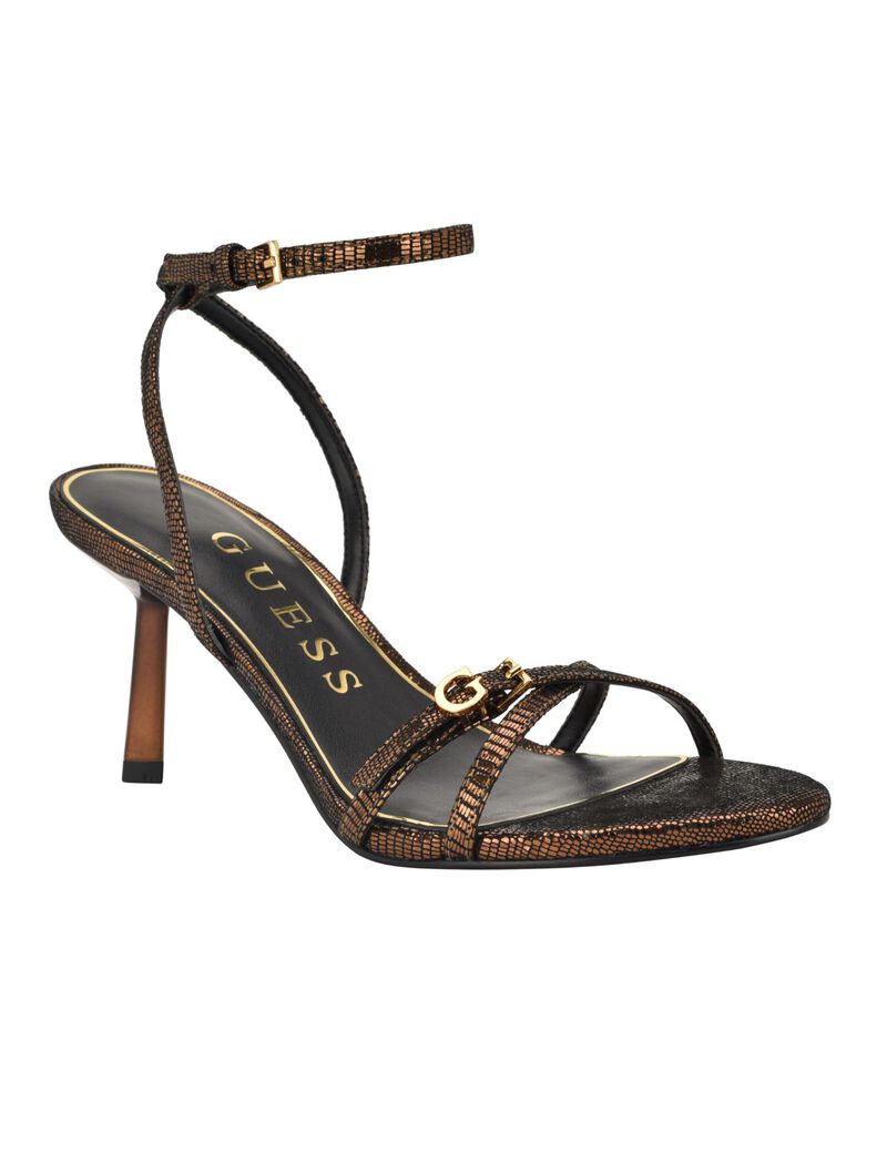 Strappy open toe G hardware dress sandal