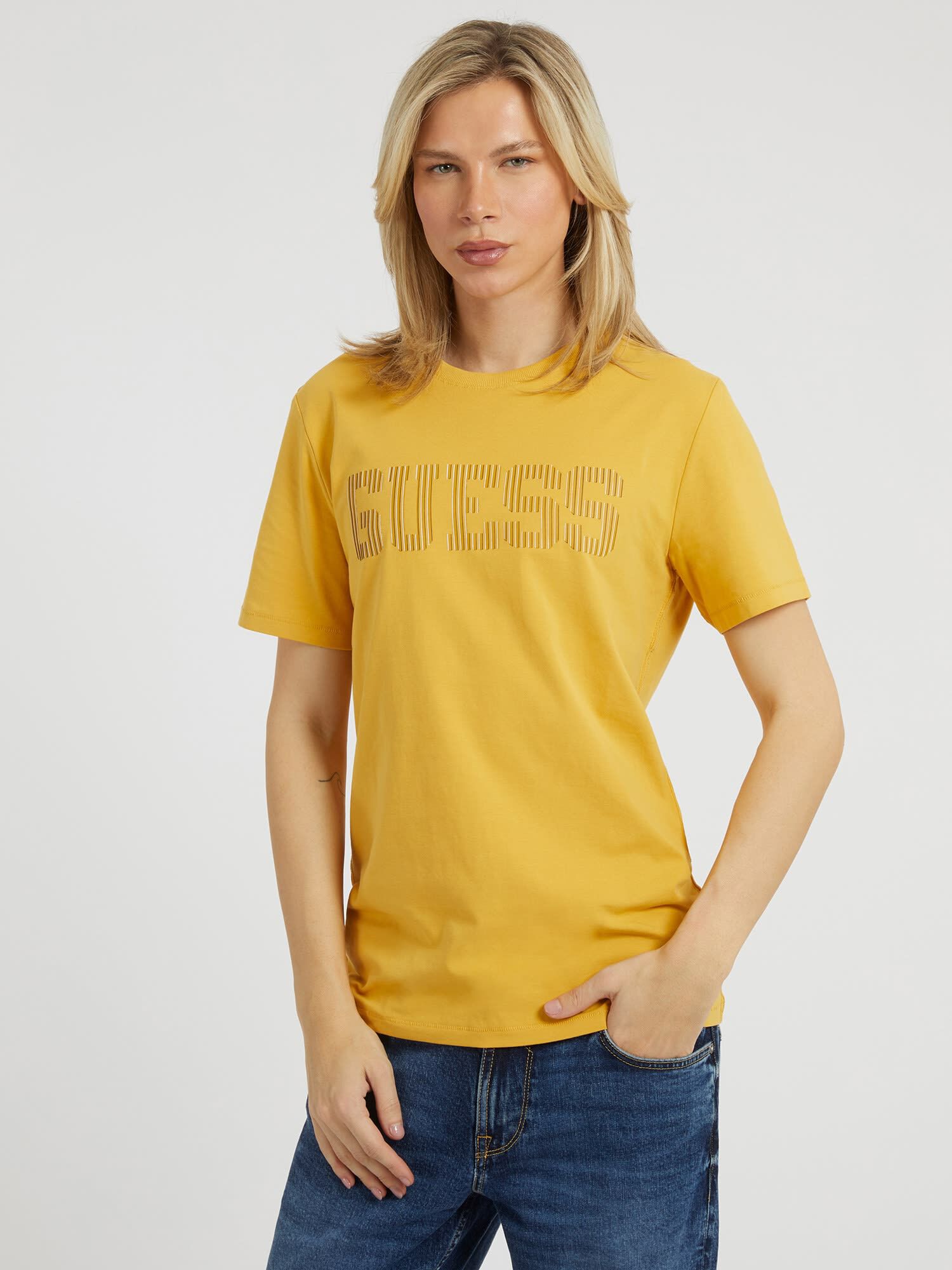 Shop GUESS Online Front Logo T Shirt