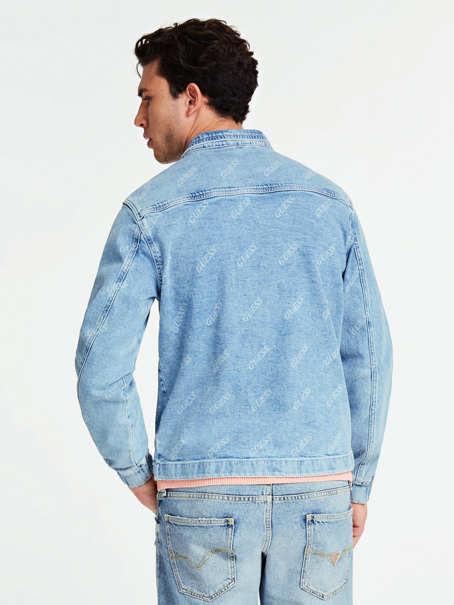 Shop GUESS Online Regular Fit Denim Jacket
