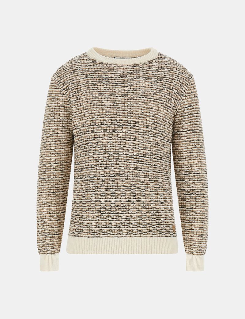 Textured knit pattern sweater