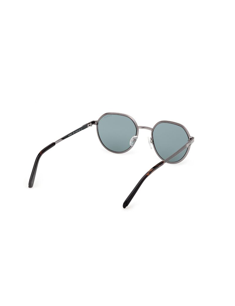 Round blue sunglasses