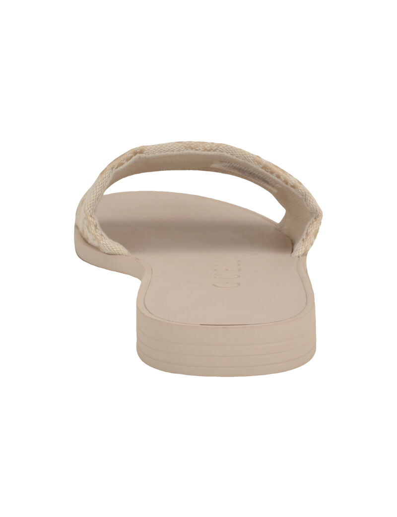 Elysone logo flat sandals