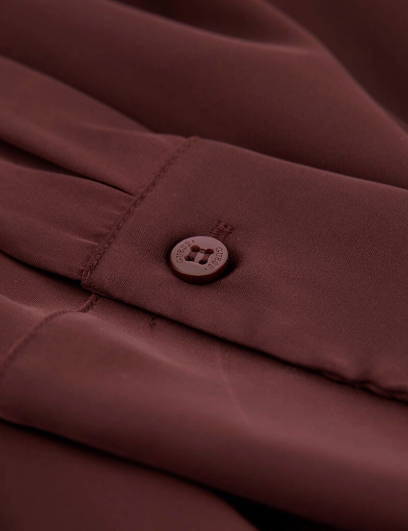 Fit-and-flare satin mini dress