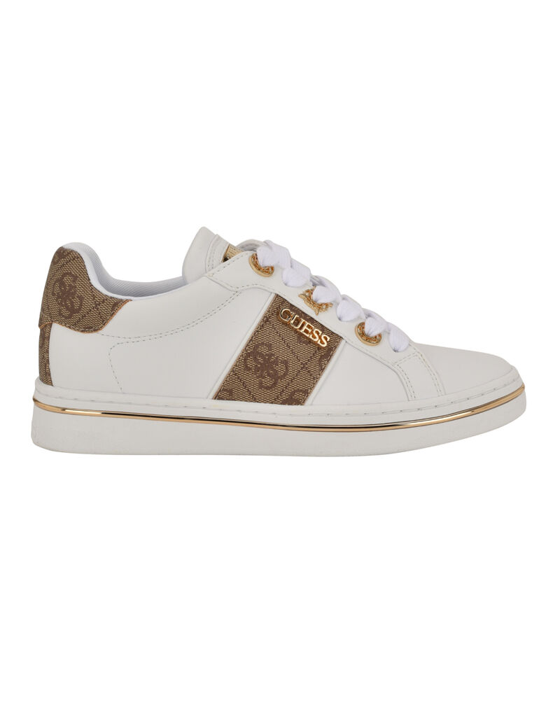Stew Lace Up Low Profile Logo Detailed Sneaker