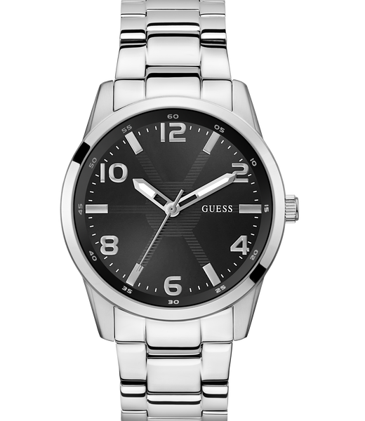 Mens Silver Tone Analog Watch