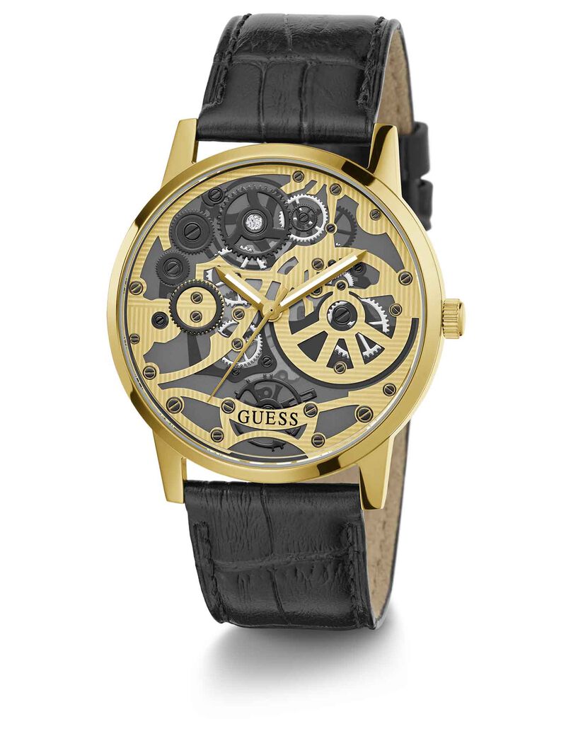 Black-Gold Analog Watch