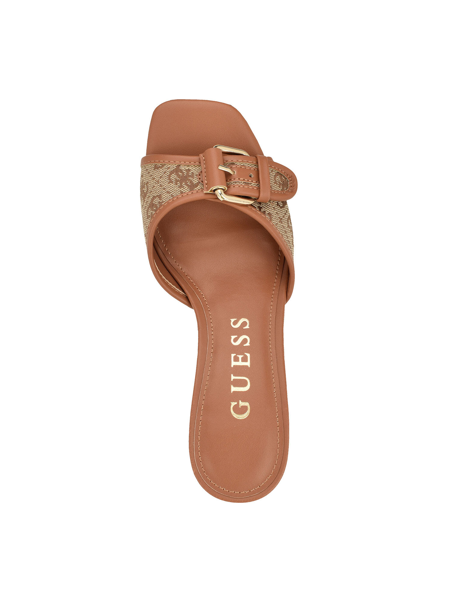 Shop GUESS Online Dista Buckled Logo Kitten Heels