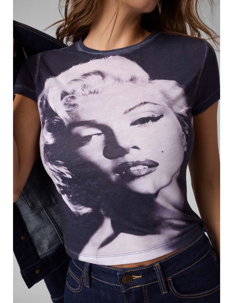 جيس printed marilyn t shirt