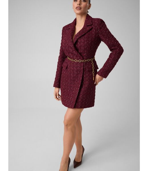 جيس tweed blazer belted dress