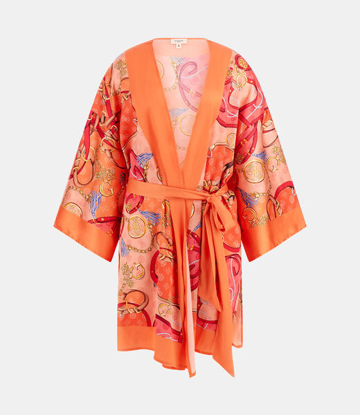 guess belted kimono