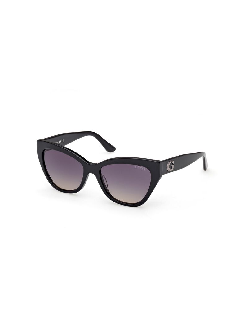Square black gradient smoke sunglasses