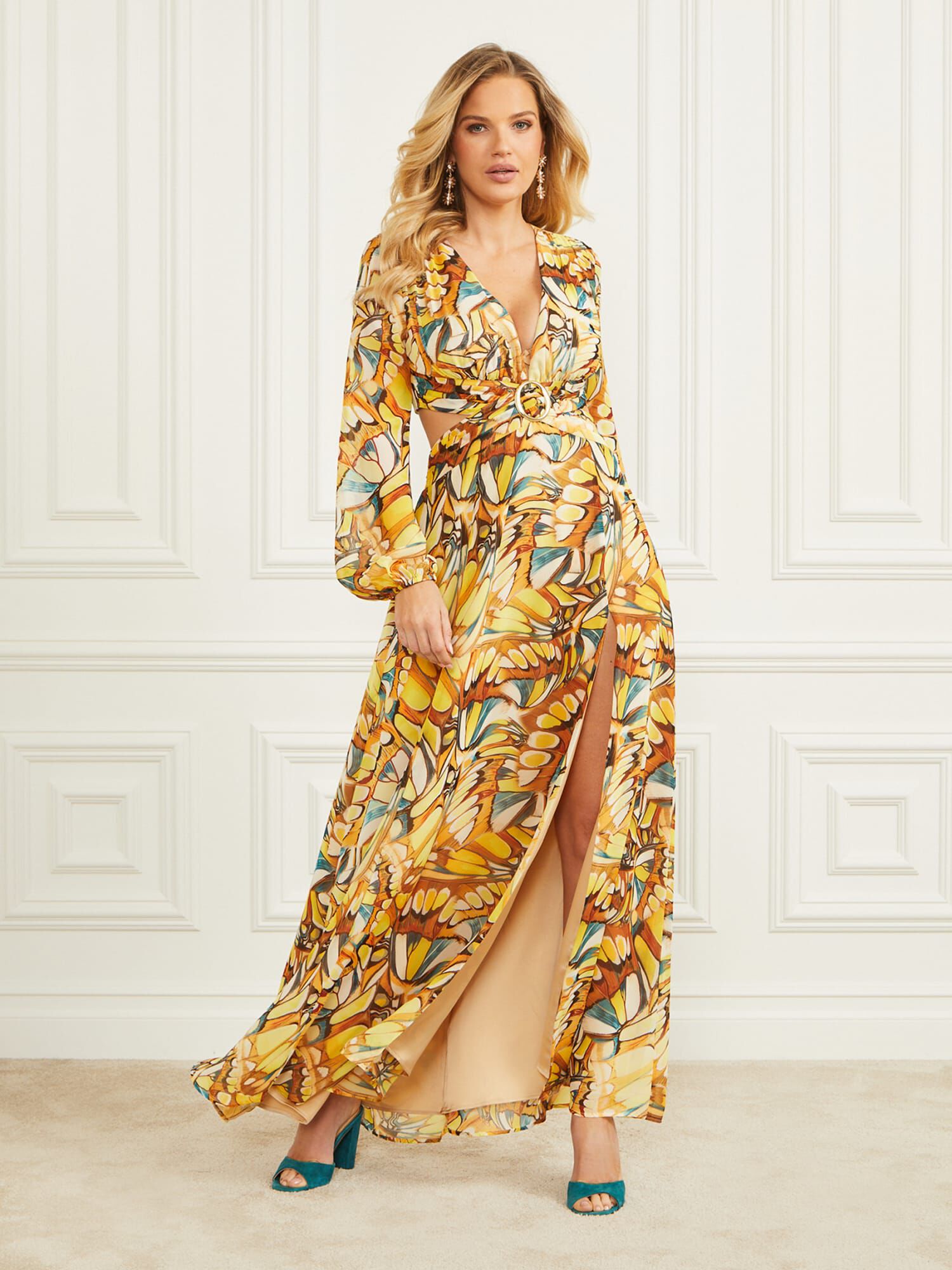 Marciano gold dress 2025