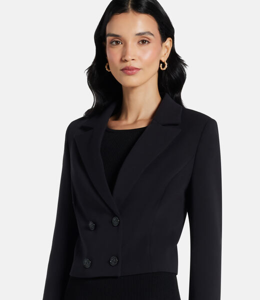 Flannel cropped  blazer