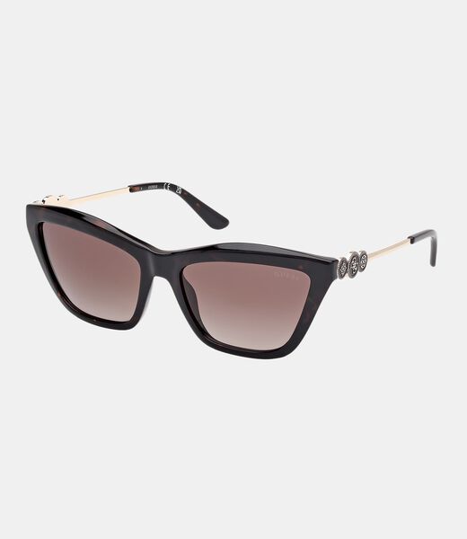Cat-Eye Signature Plastic Sunglasses