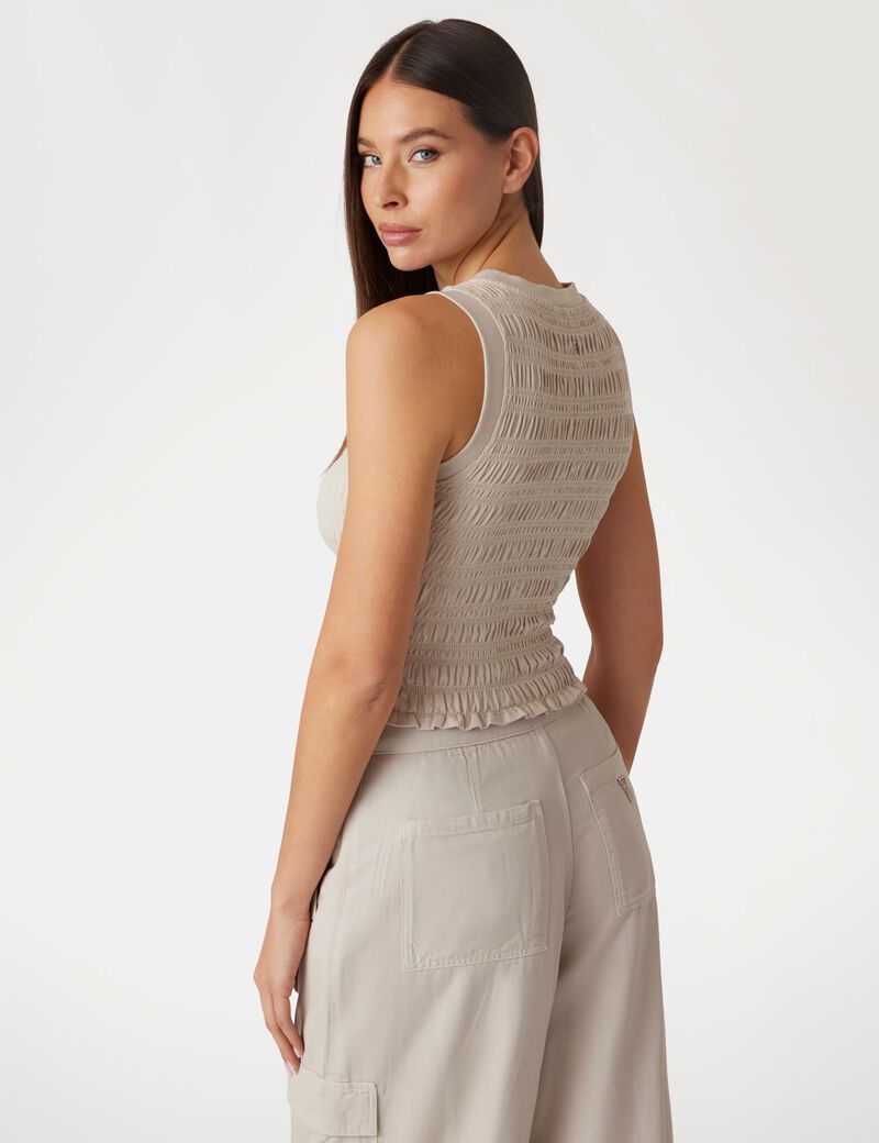 Smocked tank top