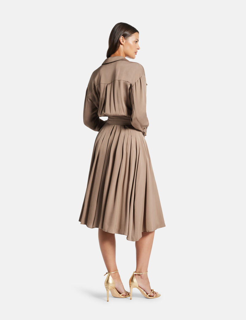 Marciano pleated long shirt dress