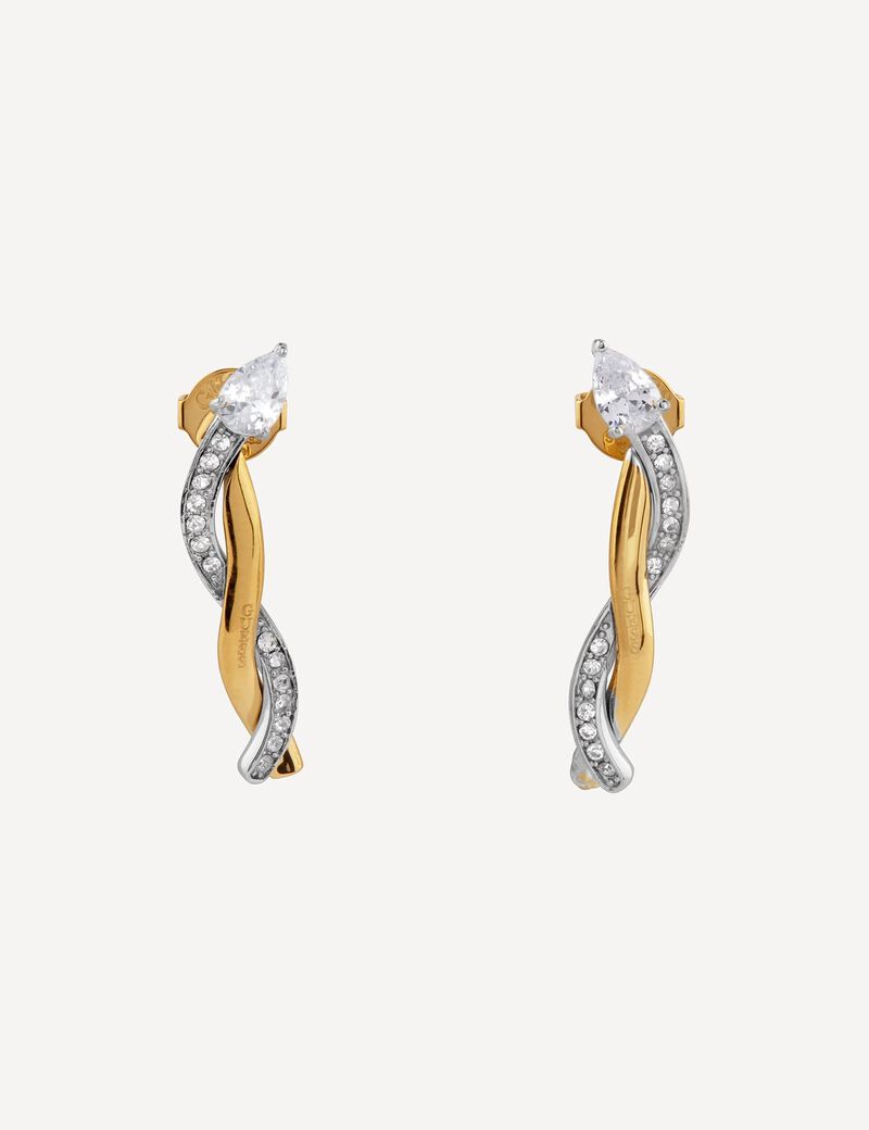 30mm twist pendant earring