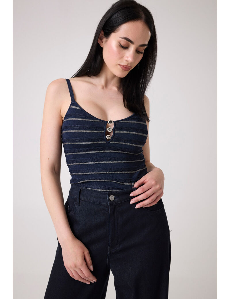 Striped knit top