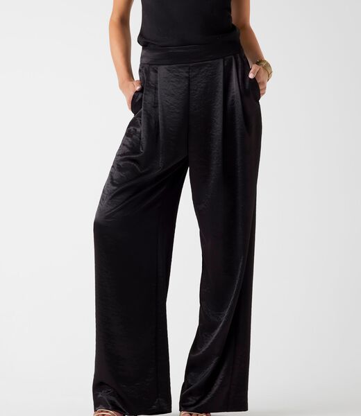 Satin wide leg pant