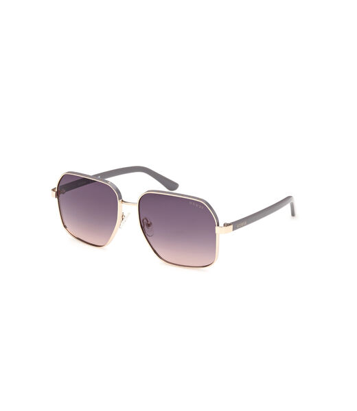 Geometric metal frame sunglasses
