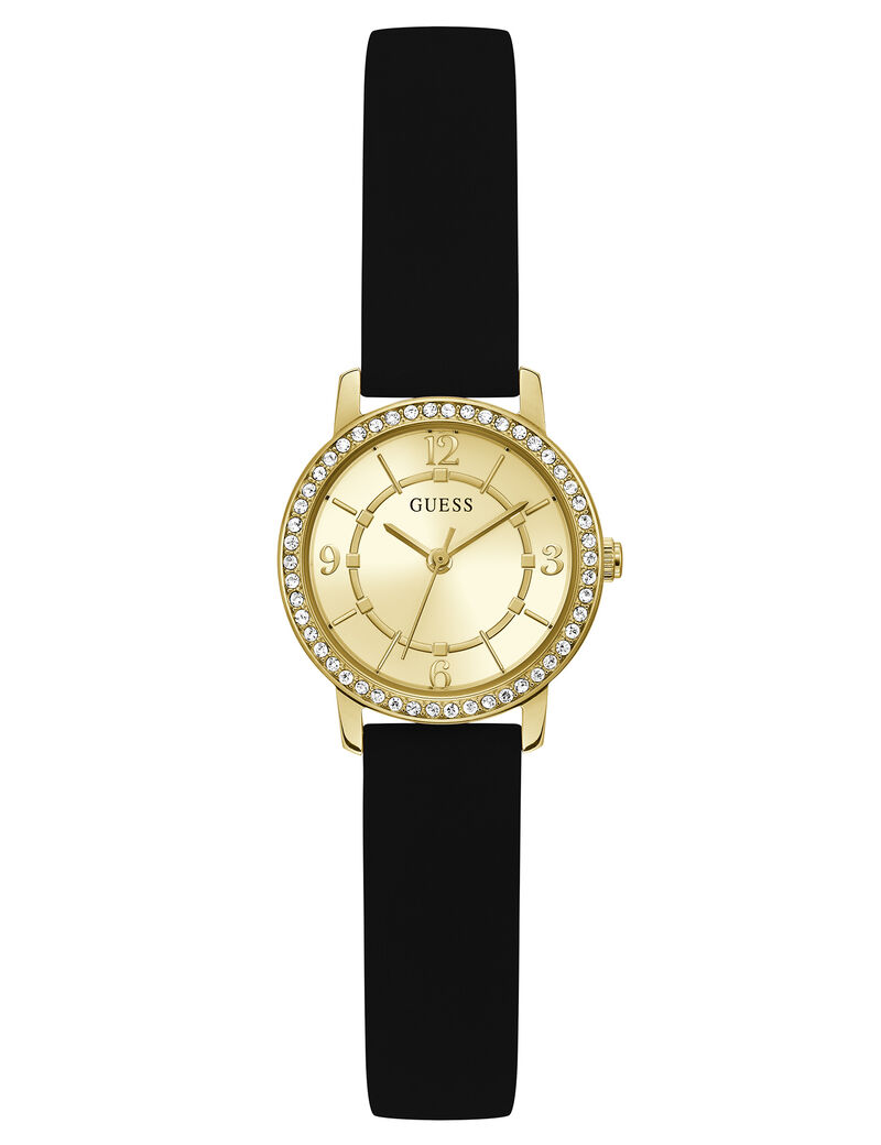 Black Gold Tone Analog Watch