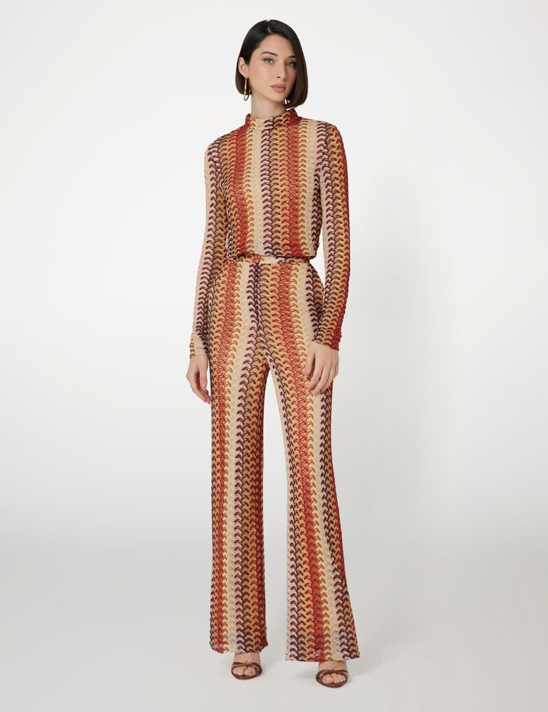 Marciano multicolor jacquard knit top