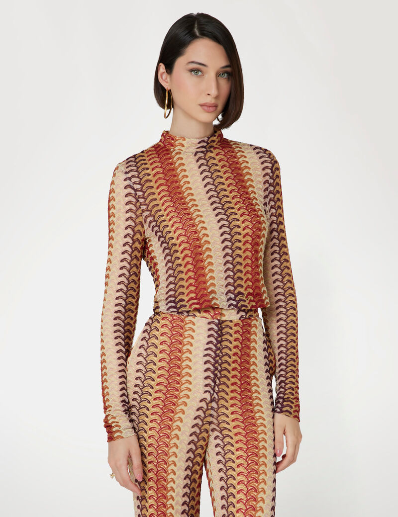 Marciano multicolor jacquard knit top