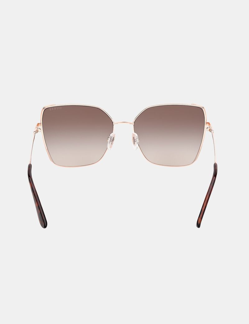 Geometric Butterfly Metal Sunglasses