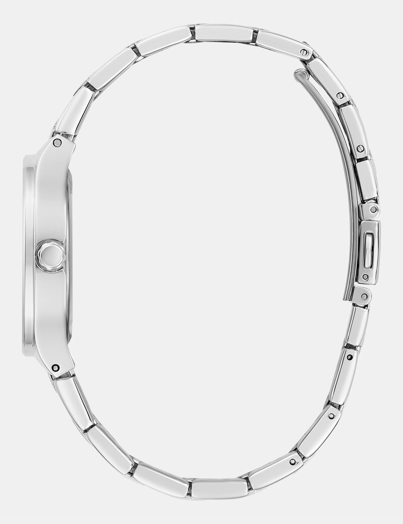 Stainless steel analogue watch