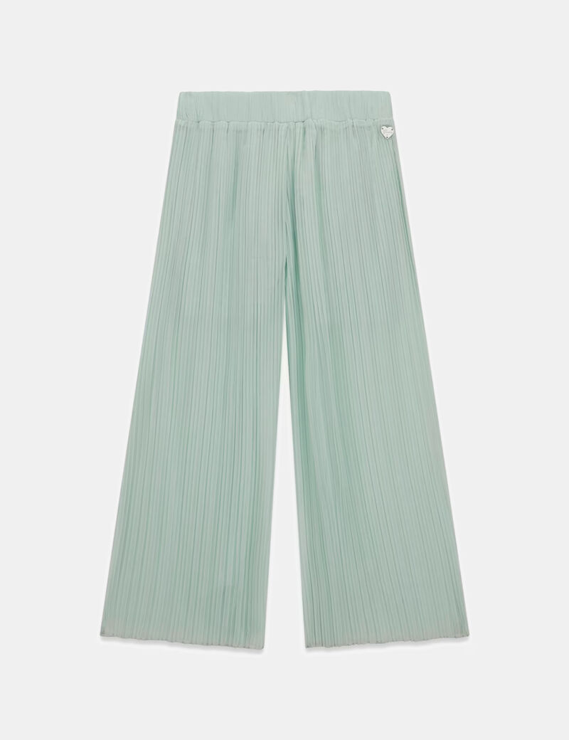 بنطلون شيفون مطوي