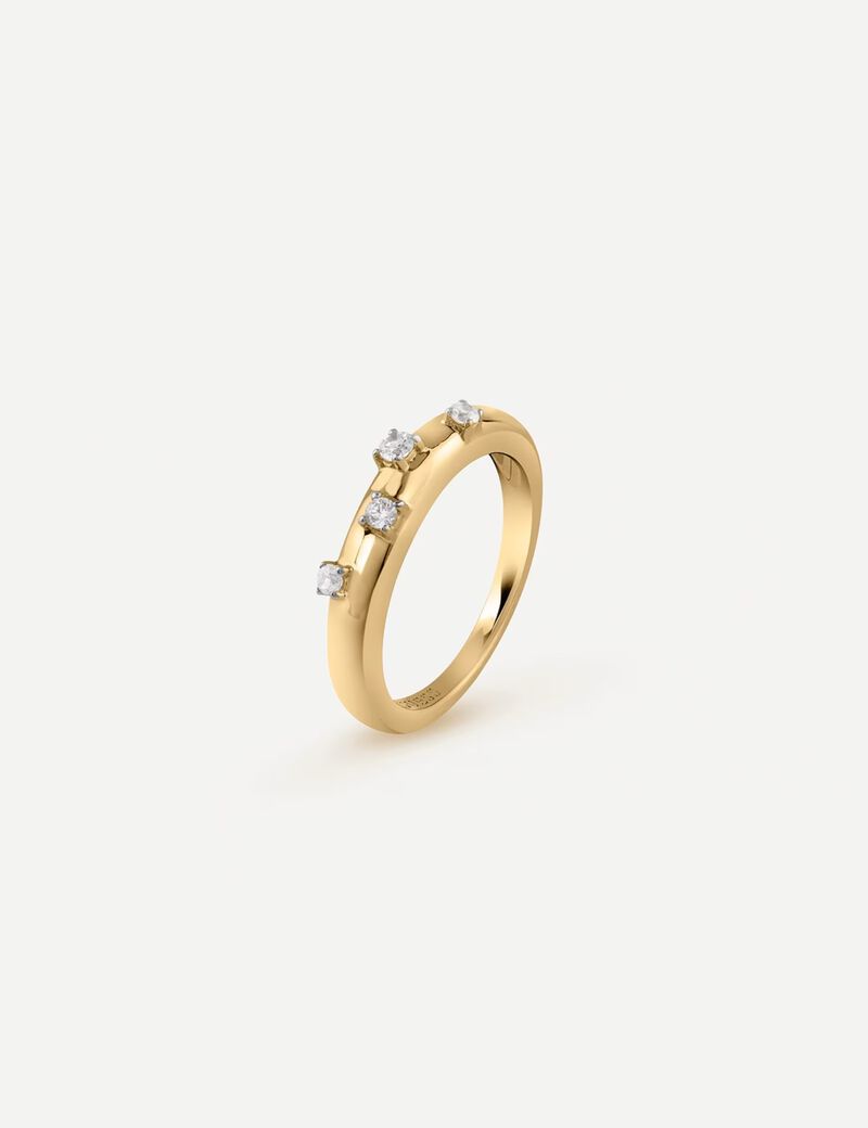 4Mm Nuances Crystals Band Ring