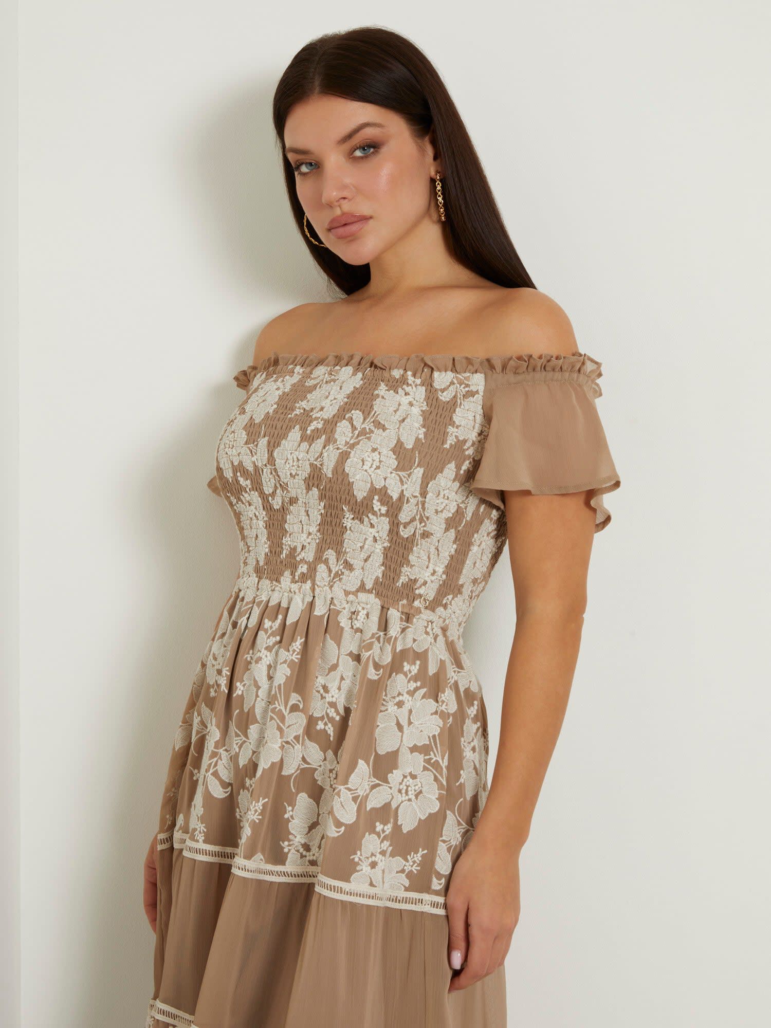 Embroidered long dress