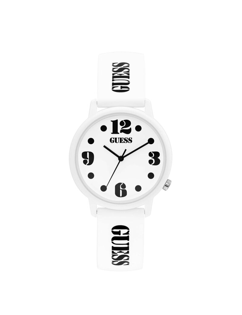 White Logo Watch