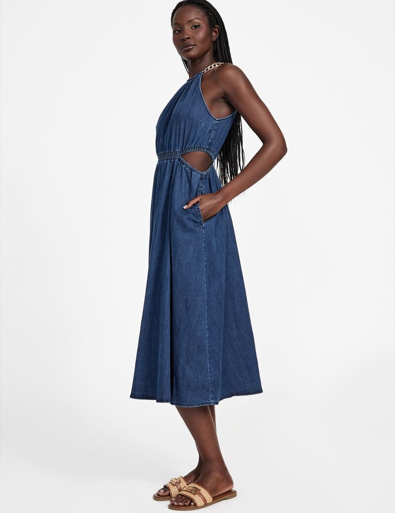 Isabel chambray maxi dress