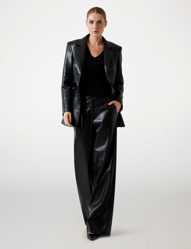 Marciano faux-leather blazer