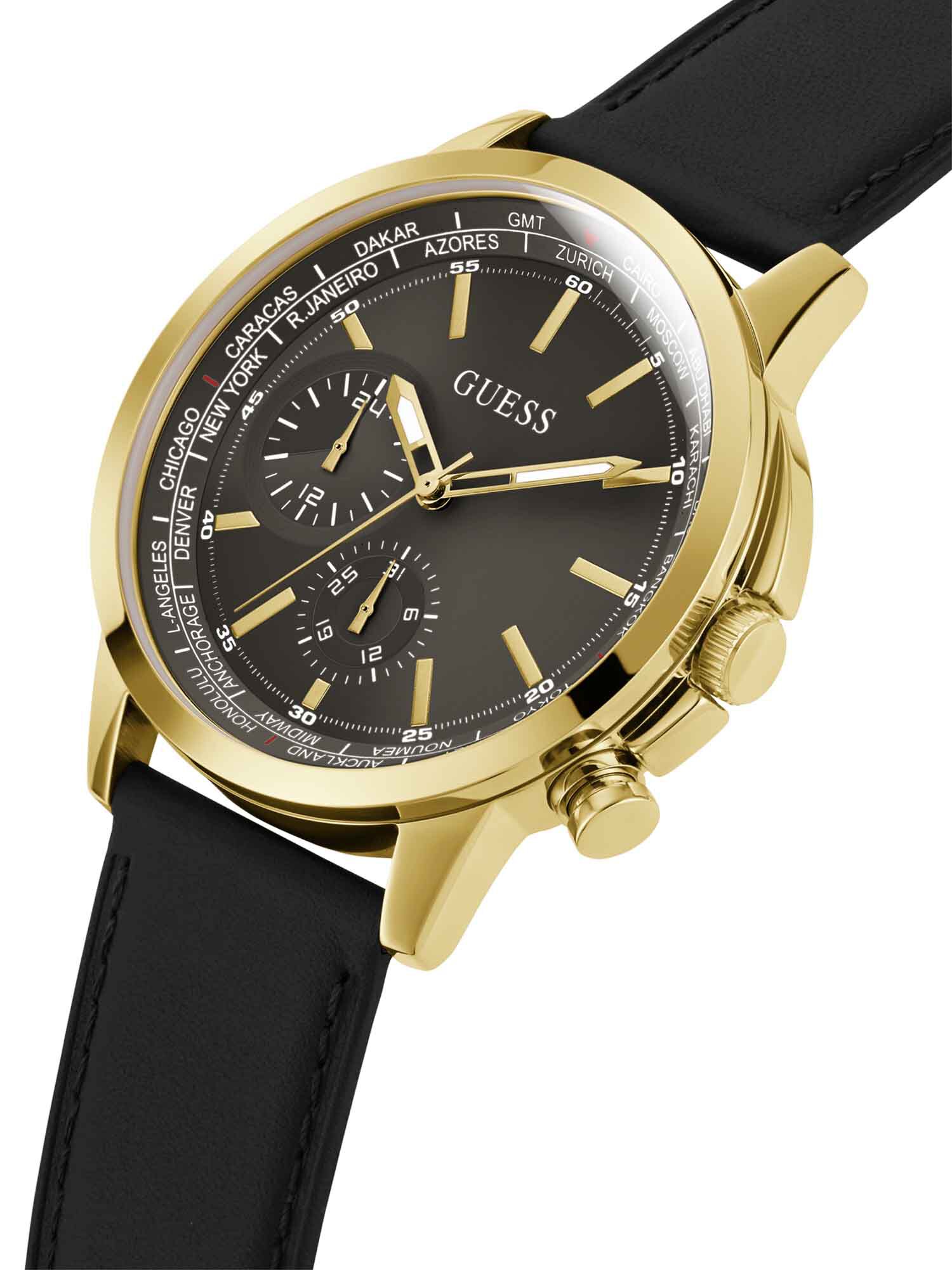 Mens guess online gold watch