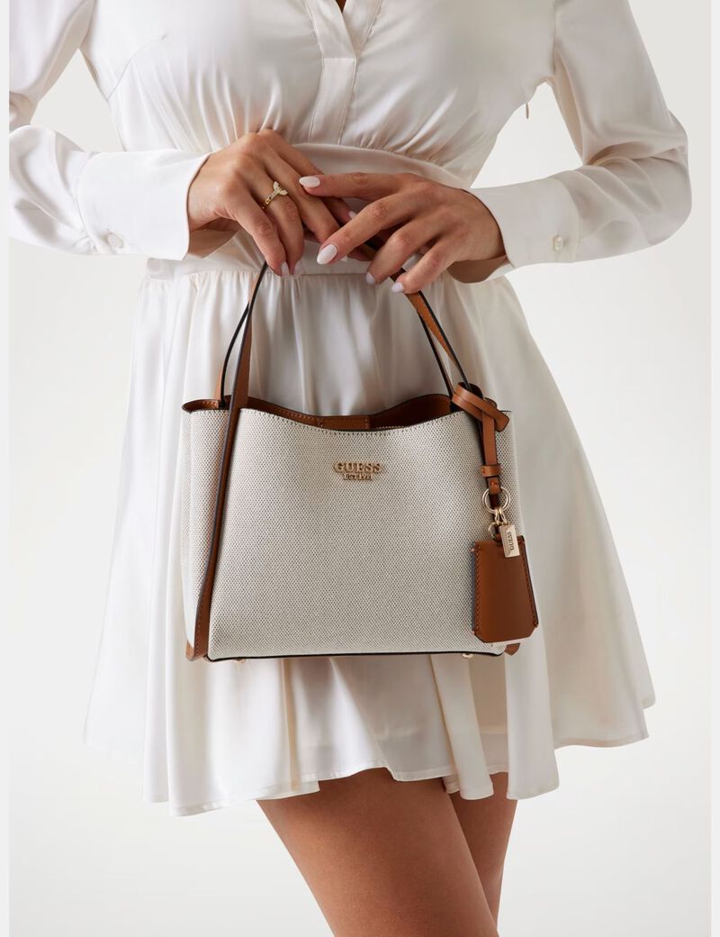 Nicolette Logo-Detail Charm Mini Shoulder Bag