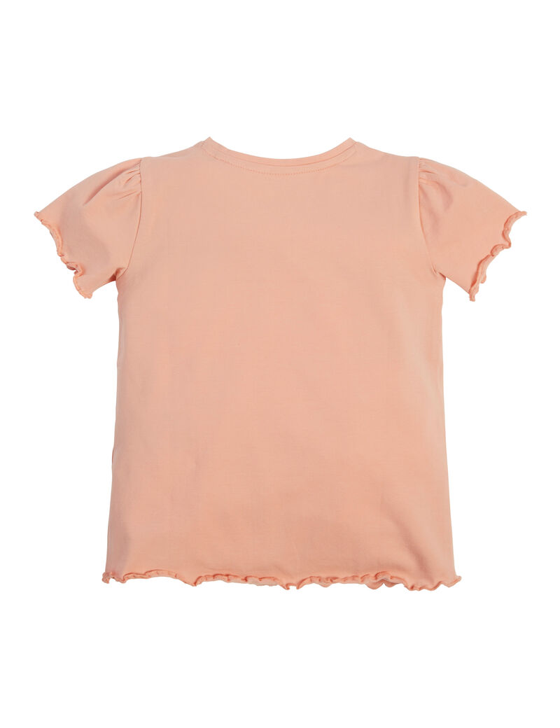 Front logo print t-shirt with glitter