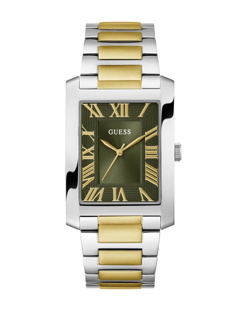 Mens 2 Tone Analog Watch