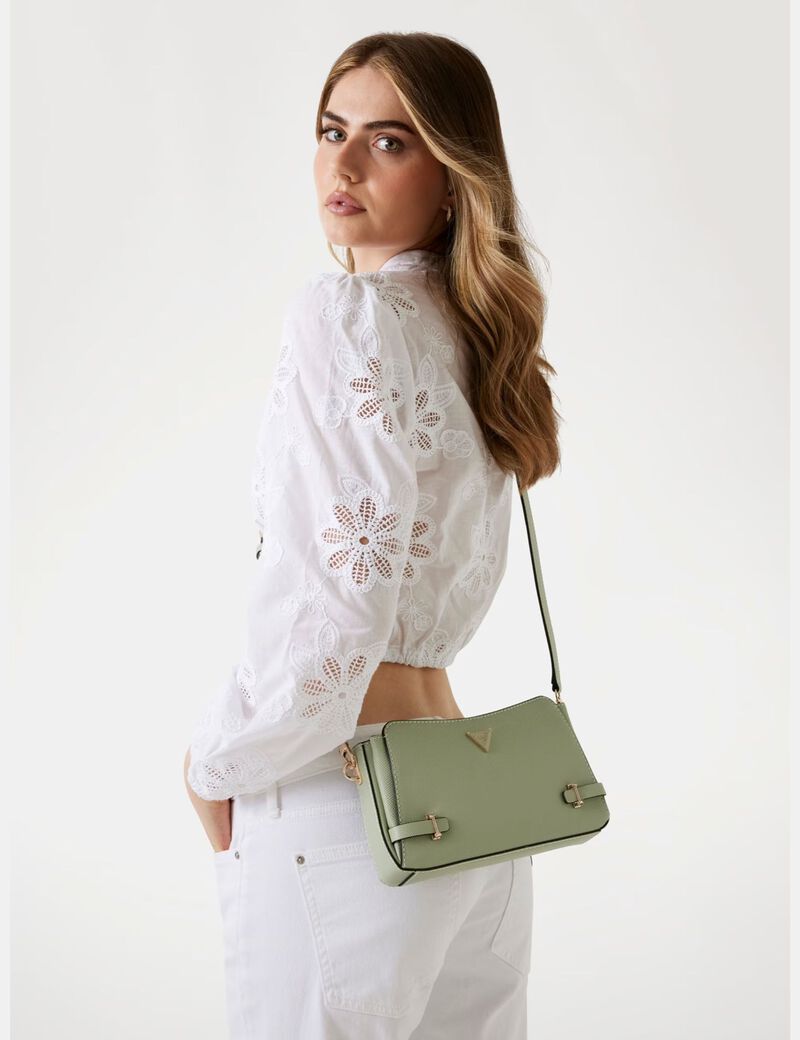 Rosalba Saffiano Mini Crossbody Bag