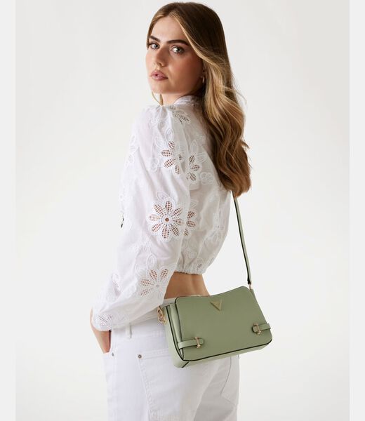 Rosalba Saffiano Mini Crossbody Bag