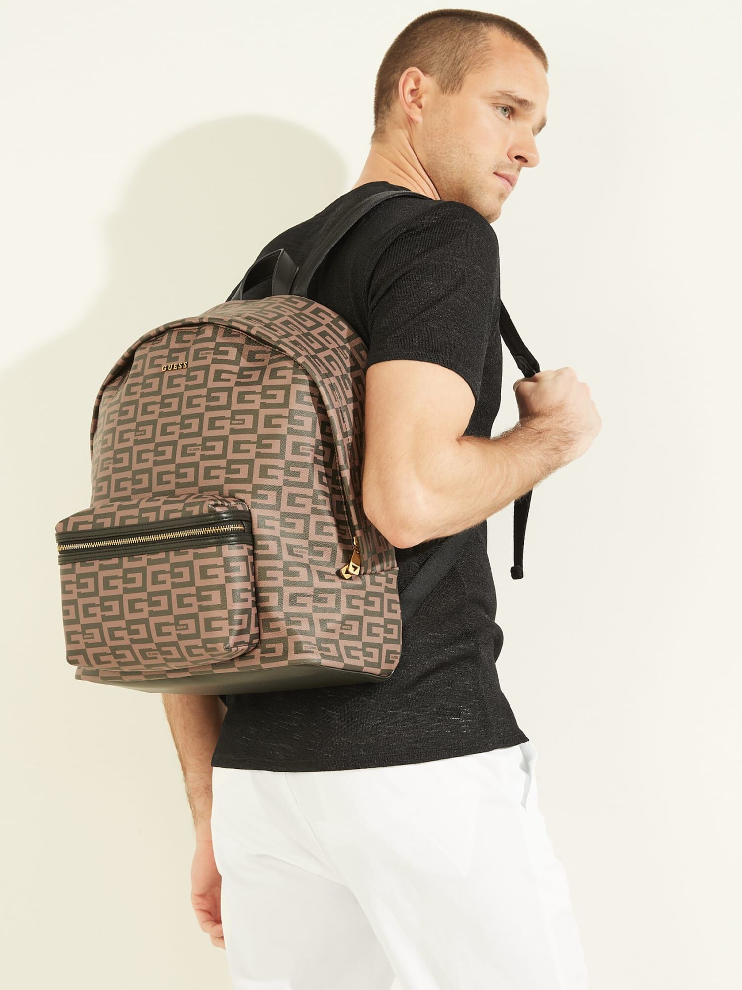 Shop GUESS Online Logo Backpack