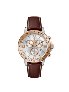 Gc Gold And Brown Mens Watch