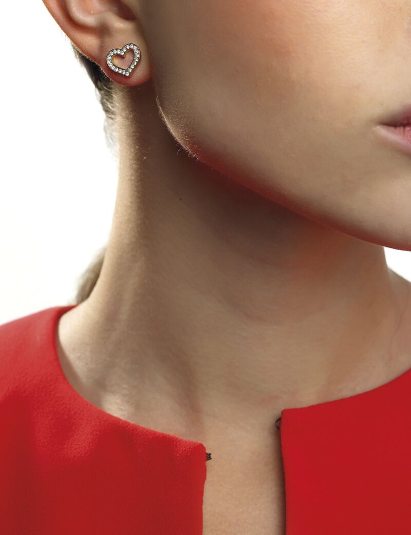 Shine On Me Heart Earrings