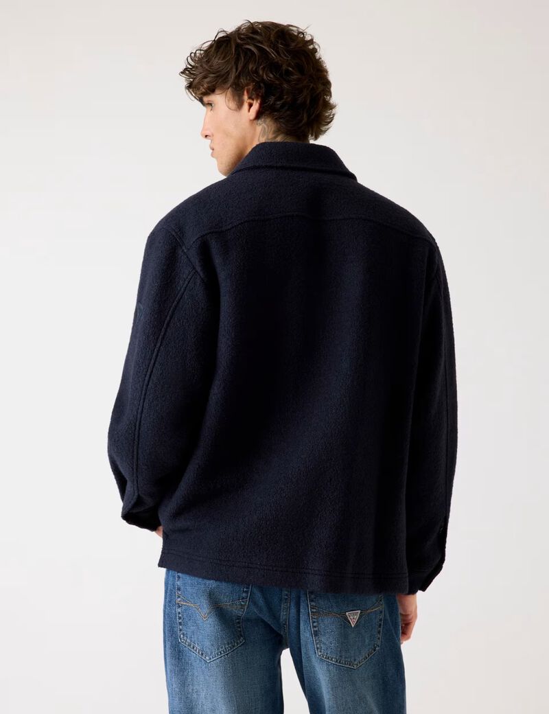 Wool-blend overshirt