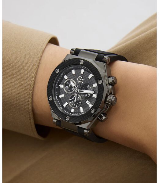 Gc Legacy chrono silicone watch