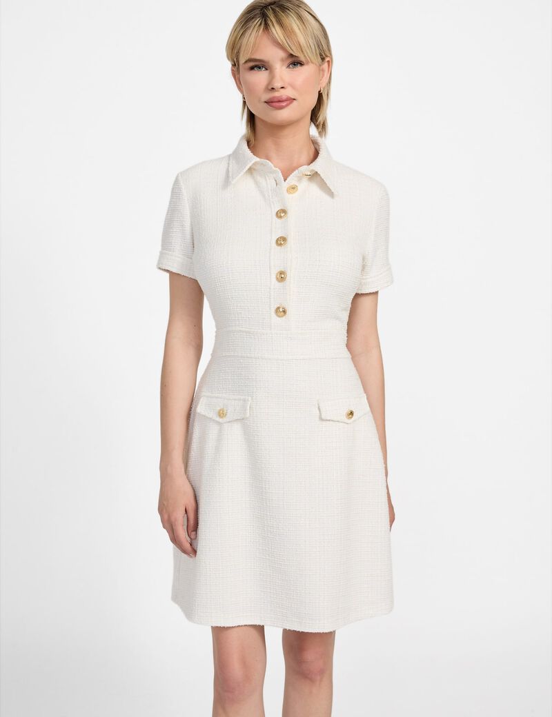 Tweed bodycon mini dress