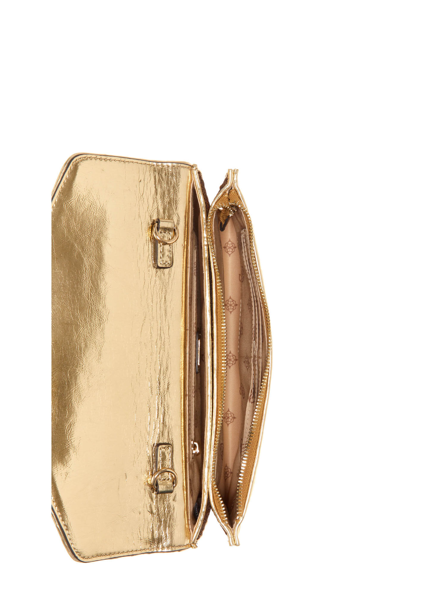 Guess gold clutch bag store