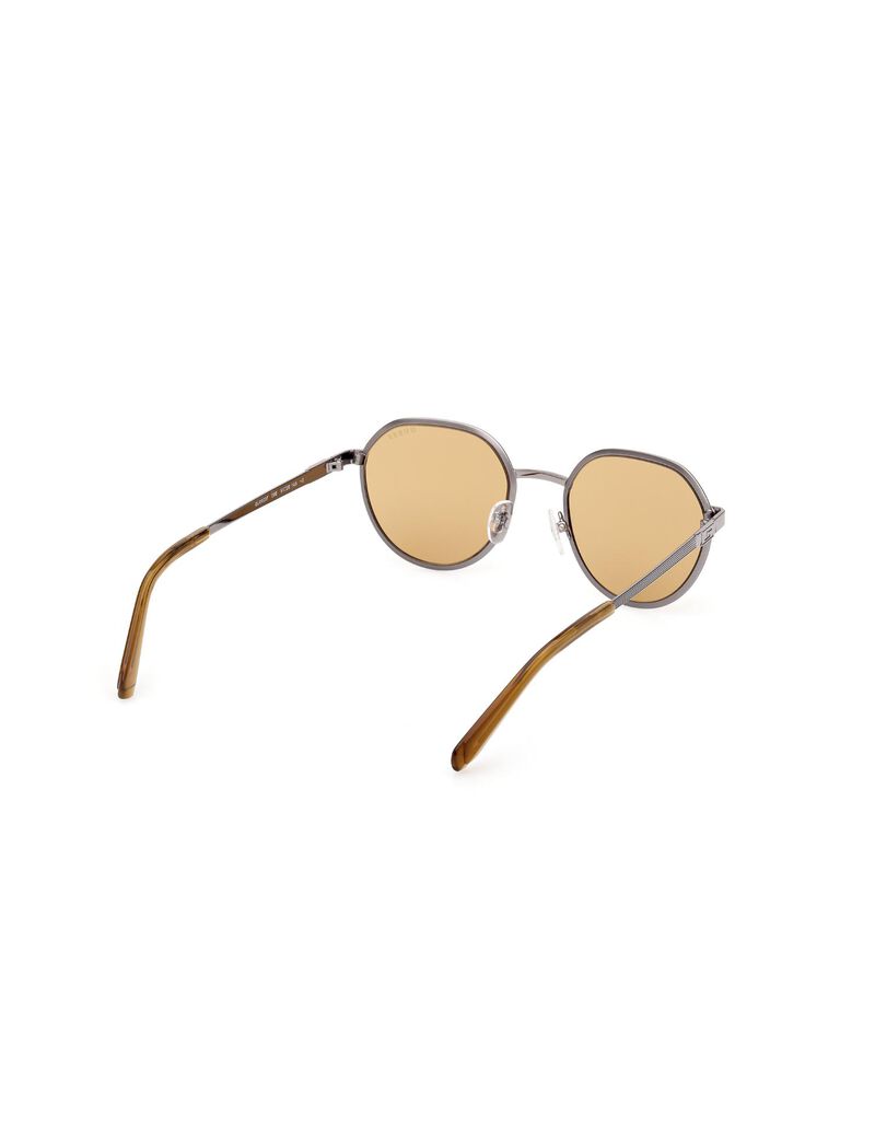 Round brown sunglasses
